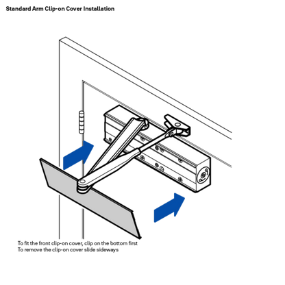 LOCKWOOD 726 DOOR CLOSER SIZE 2-6 STD ARM BACKCHECK-BLACK