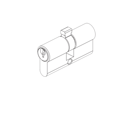 EURO CYLINDER FIXED CAM 5PIN KEY/KEY 31/31 - SATIN CHROME