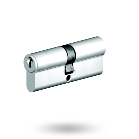 EURO CYLINDER FIXED CAM 5PIN KEY/KEY 31/31 - SATIN CHROME