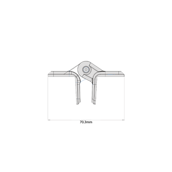 D&D TECH KWIKFIT POLYMER PLAIN PIVOTING HINGE GENERAL PURPOSE