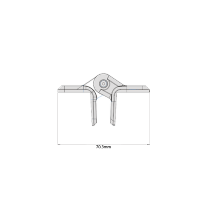 D&D TECH KWIKFIT POLYMER PLAIN PIVOTING HINGE GENERAL PURPOSE
