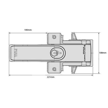 D&D TECH LOKKLATCH MAGNETIC LOCKABLE DUAL SIDED KEYED