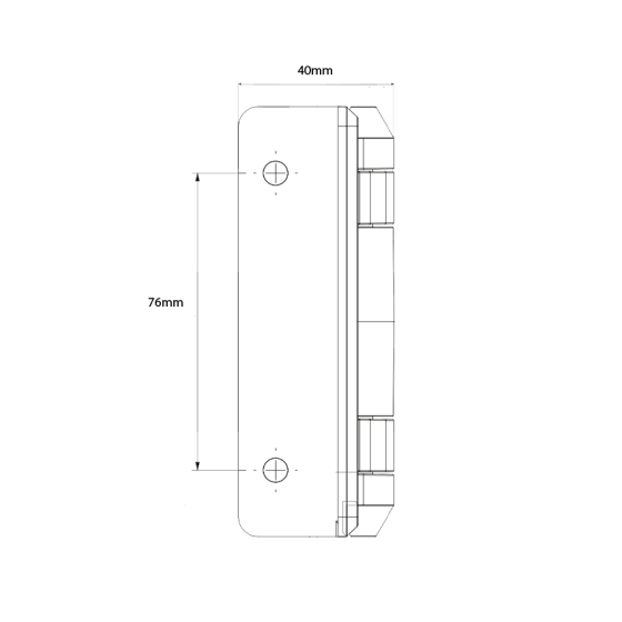 D&D TECH KWIKFIT POLYMER PLAIN PIVOTING HINGE GENERAL PURPOSE