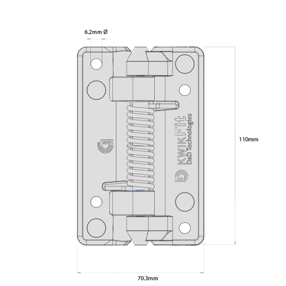 D&D TECH SELF-CLOSING HINGE GENERAL PURPOSE
