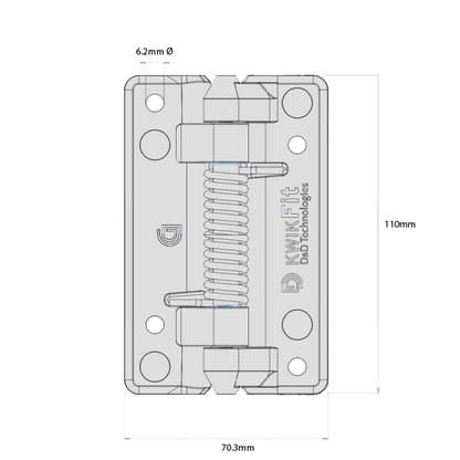 D&D TECH SELF-CLOSING HINGE GENERAL PURPOSE
