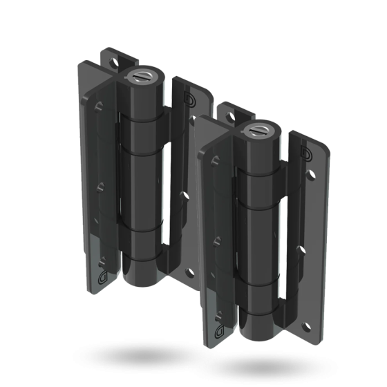 D&D TECH KWIKFIT ALU SELF-CLOSING WALL MOUNT HINGE