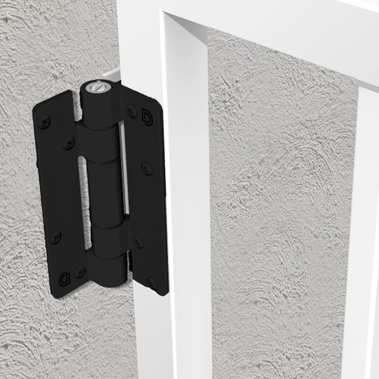 D&D TECH KWIKFIT ALU SELF-CLOSING WALL MOUNT HINGE - NARROW