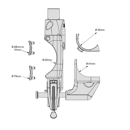 D&D TECH LOKKLATCH S3 - LATCH AND EXT ACCESS KIT - ROUND POST