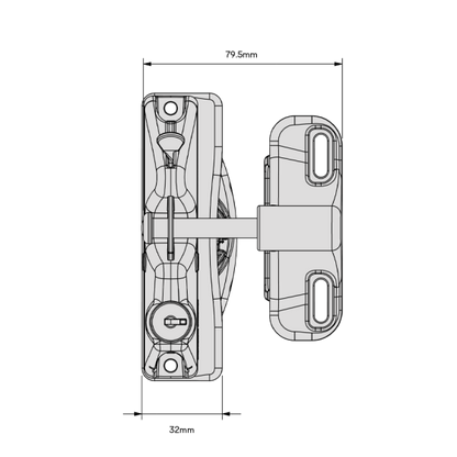 D&D TECH LOKKLATCH S3 - LATCH AND EXT ACCESS KIT