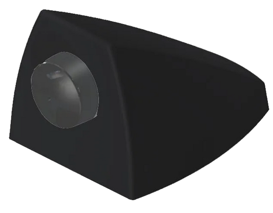 IMPACT DOOR STOP WITH COVER BLACK
