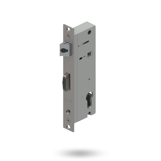 INDURO HINGED DOOR 2PT 40MM BS ST - LOCK ONLY