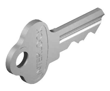 INTERLOCK KEY BLANK C4 5 PIN - SATIN CHROME