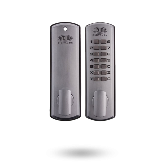 LOCKWOOD MECHANICAL DIGITAL LOCKSET - TUBULAR LATCH 60MM - SATIN CHROME