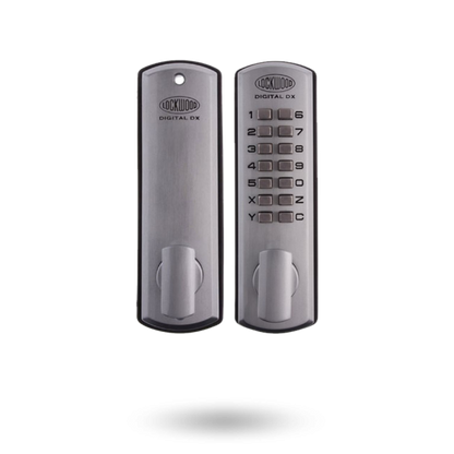 LOCKWOOD MECHANICAL DIGITAL LOCKSET - TUBULAR LATCH 60MM - SATIN CHROME