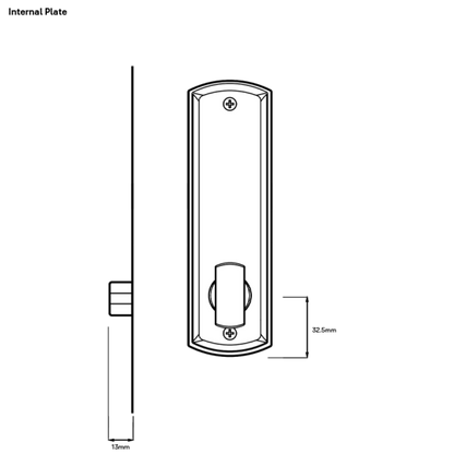 LOCKWOOD MECHANICAL DIGITAL LOCKSET - TUBULAR LATCH 60MM - SATIN CHROME