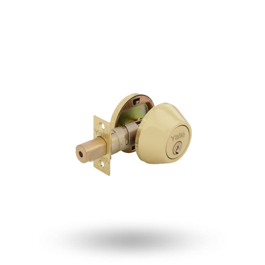 YALE DEADBOLT CYLINDER WITH TURN 6PIN 60MM/70MM BS - POLISHED BRASS