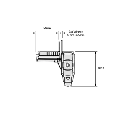 D&D TECH MAGNALATCH ALERT TOP PULL W/ADJ STRIKER