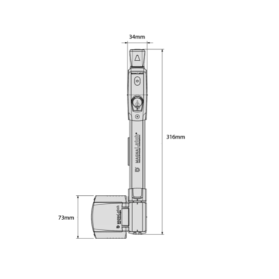 D&D TECH MAGNALATCH VERTICAL PULL - KEYED ALIKE