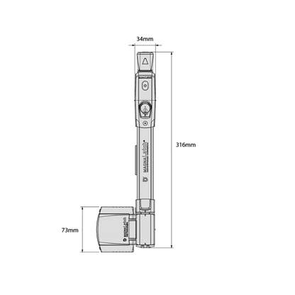 D&D TECH MAGNALATCH VERTICAL PULL - KEYED ALIKE