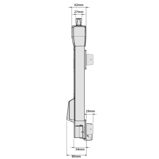 D&D TECH MAGNALATCH ALERT TOP PULL W/ADJ STRIKER