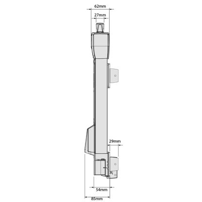 D&D TECH MAGNALATCH ALERT TOP PULL W/ADJ STRIKER