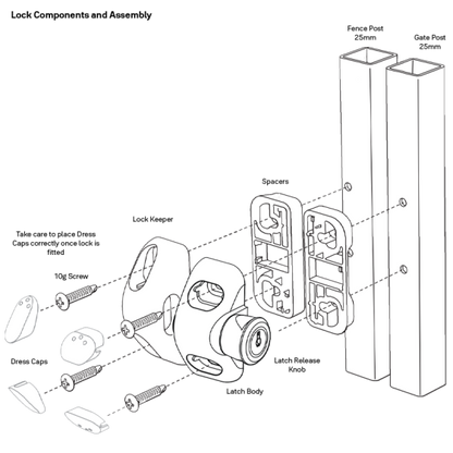 D&D TECH MAGNALATCH SIDE PULL - LOCKING