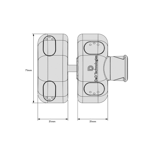 D&D TECH MAGNALATCH SIDE PULL - LOCKING