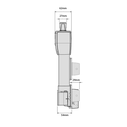 D&D TECH MAGNALATCH VERTICAL PULL - KEYED ALIKE