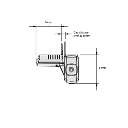 D&D TECH MAGNALATCH VERTICAL PULL - KEYED ALIKE