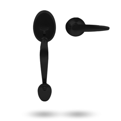 YALE MAYFAIR GRIPSET WITH HAWTHORN LEVER MATT BLACK