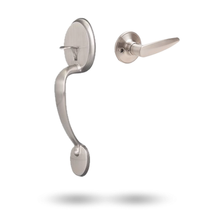 YALE MAYFAIR GRIPSET WITH HAWTHORN LEVER SATIN NICKEL