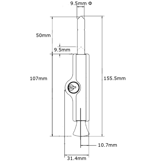 PATIOBOLT SINGLE - BLACK