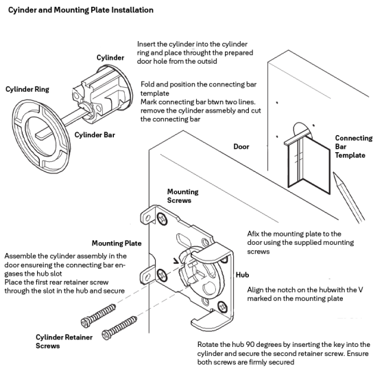 LOCKWOOD RIMLOCK DEADLATCH KNOB DOUBLE CYLINDER - EVERBRASS
