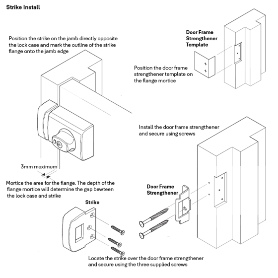LOCKWOOD RIMLOCK DEADLATCH KNOB DOUBLE CYLINDER - EVERBRASS