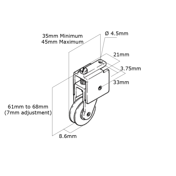 YALE STANDARD CARRIAGE - 25KG or 50KG