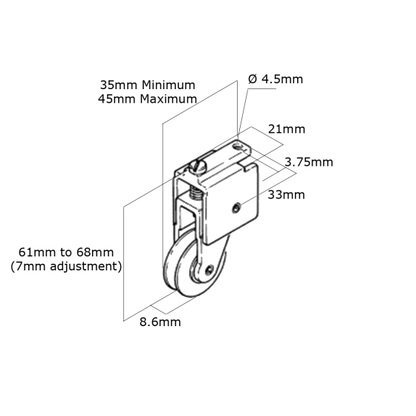 YALE STANDARD CARRIAGE - 25KG or 50KG