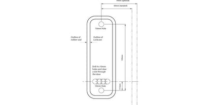 YALE MECHANICAL DIGITAL LOCKSET ENTRANCE - TUBULAR LATCH 60MM SC