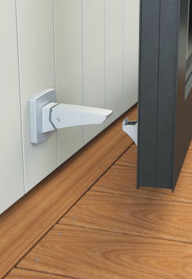 STEADFAST DOOR STOP WALL MOUNT 100MM - BLACK