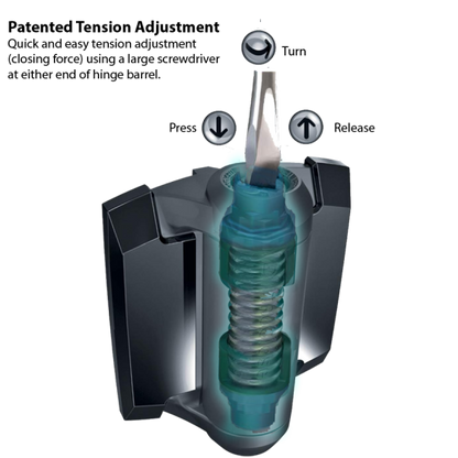 D&D TECH TRUCLOSE REGULAR SELF-CLOSING HINGE