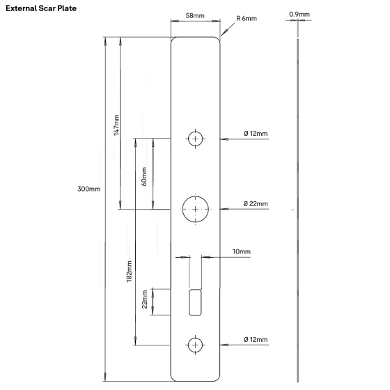 UNITY SLIM RETROFIT SCAR PLATE