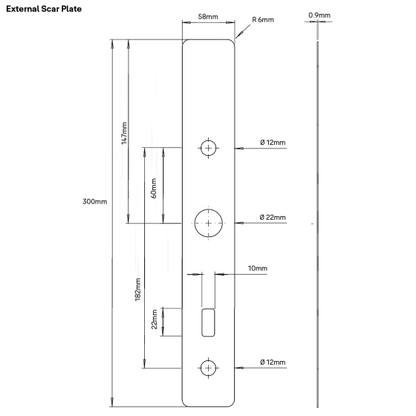 UNITY SLIM RETROFIT SCAR PLATE