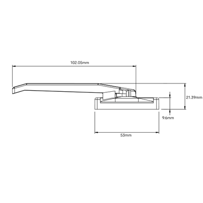 WEDGELESS WINDOW FASTENER/HANDLE FACE FIX LOW PROFILE
