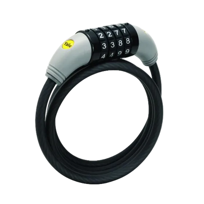 YALE COMBINATION 4 WHEEL CABLE LOCK 8MMX1200MM