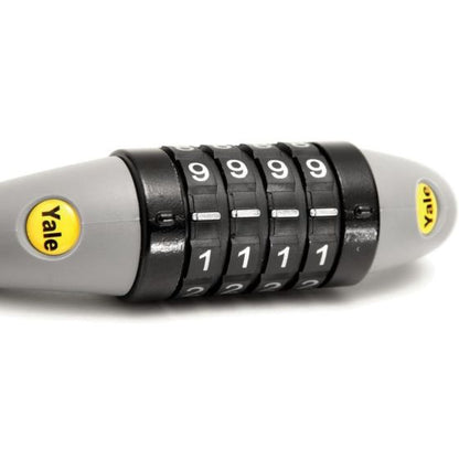 YALE COMBINATION 4 WHEEL CABLE LOCK 8MMX1200MM