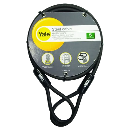 YALE STEEL CABLE W/VINYL COVER 8MMX3000MM