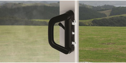 YALE SLIDING DOOR LOCK - LOCKING (BLACK)
