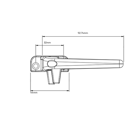 WINDOW FASTENER/HANDLE FACE FIX VENTING STYLELINE 2