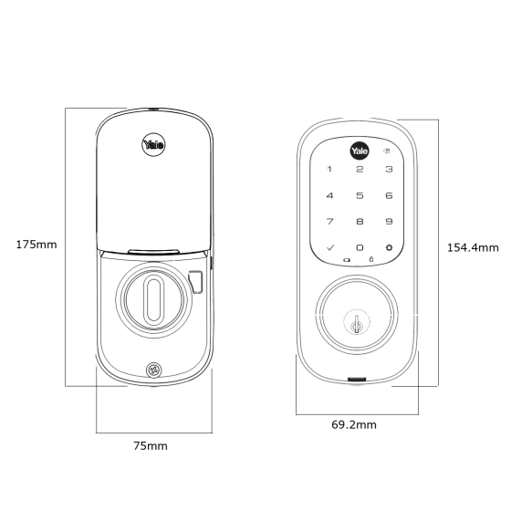 YALE ASSURE KEYED DIGITAL DEADBOLT SMART-READY