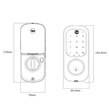YALE ASSURE KEYED DIGITAL DEADBOLT SMART-READY