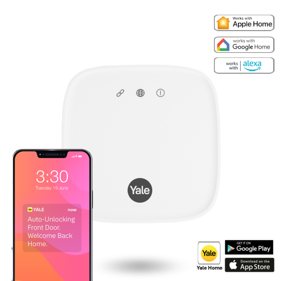 YALE UNITY SLIM SMART LOCK WITH CONNECT PLUS HUB 2